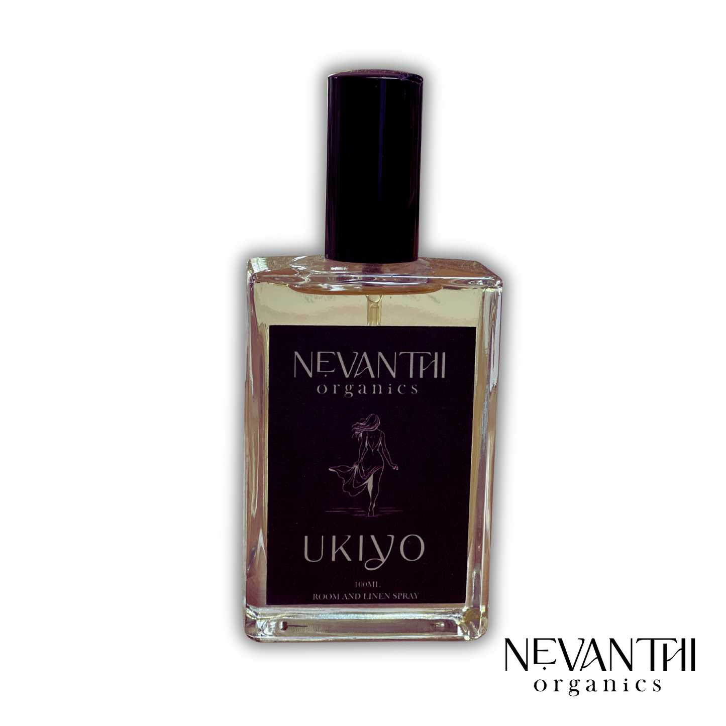 Ukiyo Room & Linen Spray – Lemongrass & Black Pepper, Oriental Blend - Nevanthi Organics