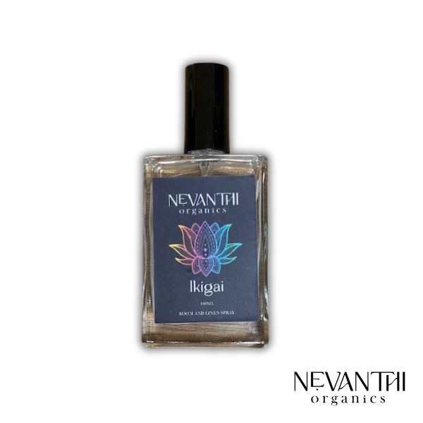 Ikigai Room & Linen Spray – Grapefruit, Waterlily & Honeysuckle - Nevanthi Organics