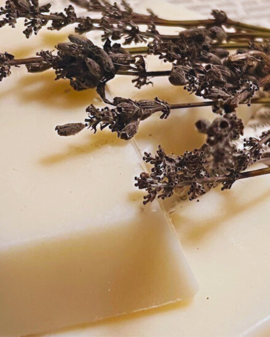 Pasithea wax melts — handmade UK soy wax melts with lavender and rosewood by Nevanthi Organics