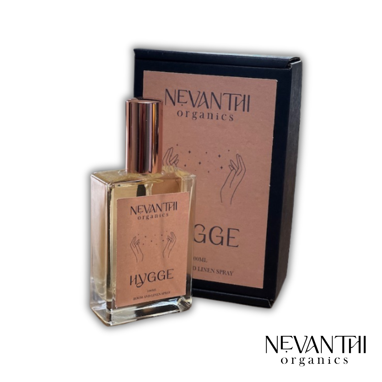 Hygee Room & Linen Spray - Cosy Vanilla with Bergamot & Myrrh - Nevanthi Organics