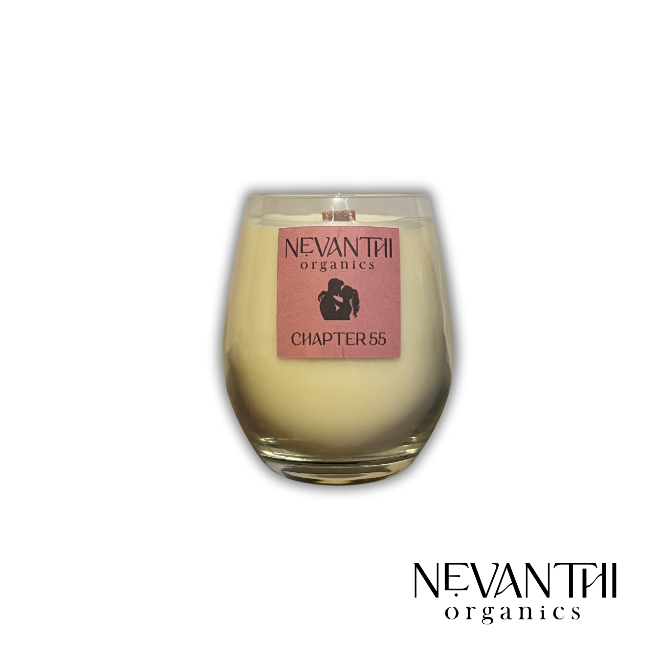 Chapter 55, Soy Wax. Wood Wick Candle, ACOTAR inspired, Ylang Ylang, Sandalwood - Nevanthi Organics