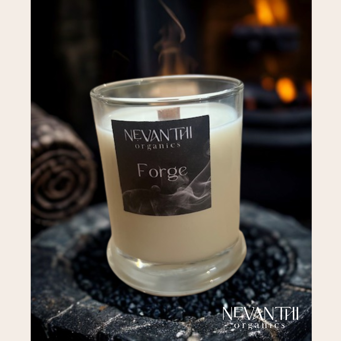 Forge – Clove, Birch & Patchouli Soy Candle | Nevanthi Organics - Nevanthi Organics