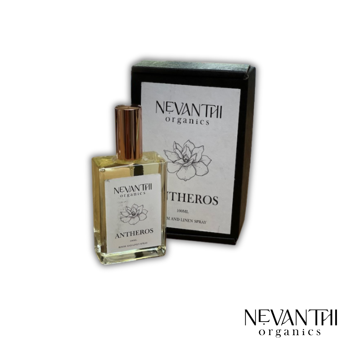 Antheros Room & Linen Spray – Gardenia & Jasmine - Nevanthi Organics