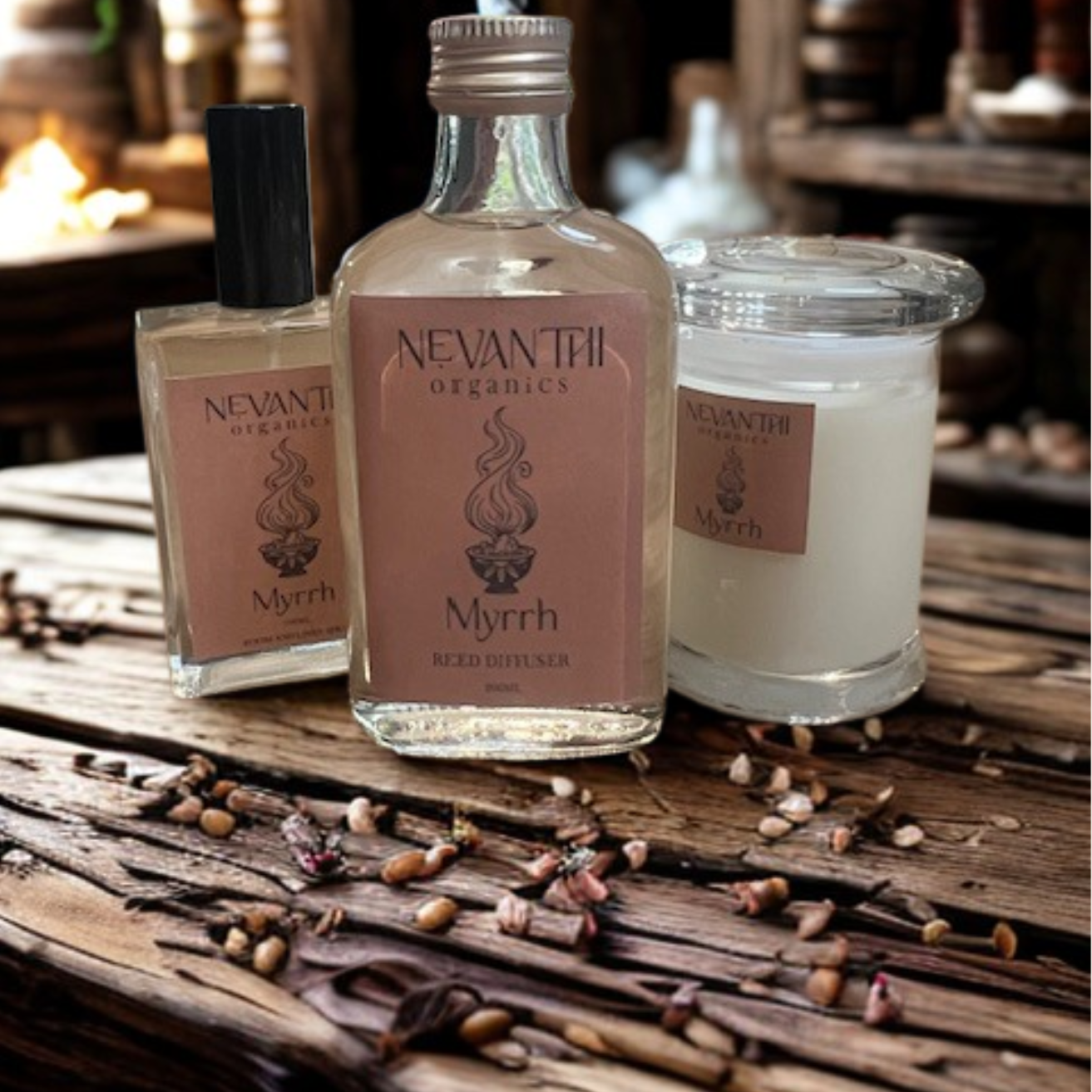 Omumbiri Myrrh & Tonka Collection | Nevanthi Organics