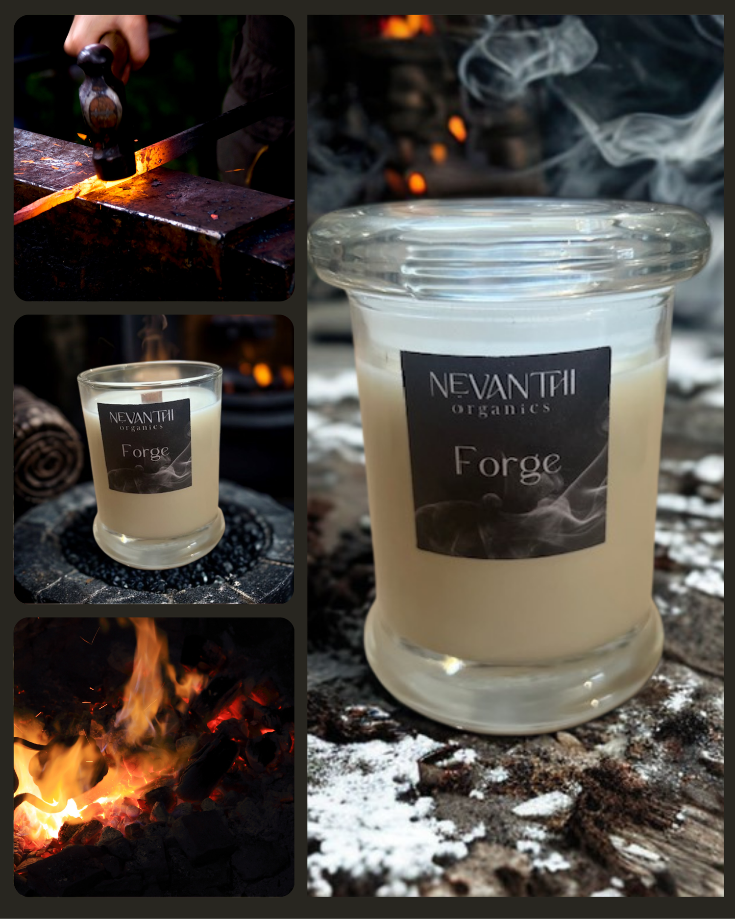 Forge Luxury Soy Candle – Nevanthi Organics - Nevanthi Organics