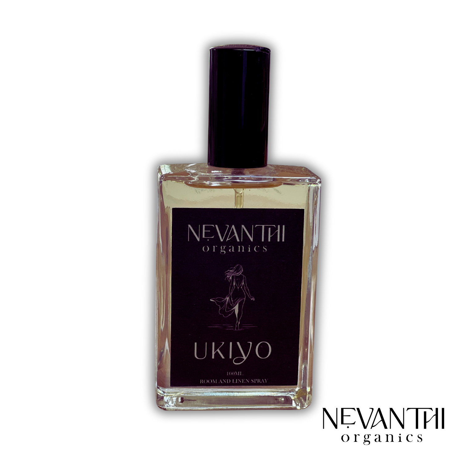Ukiyo Room & Linen Spray – Lemongrass & Black Pepper,  Oriental Blend - Nevanthi Organics