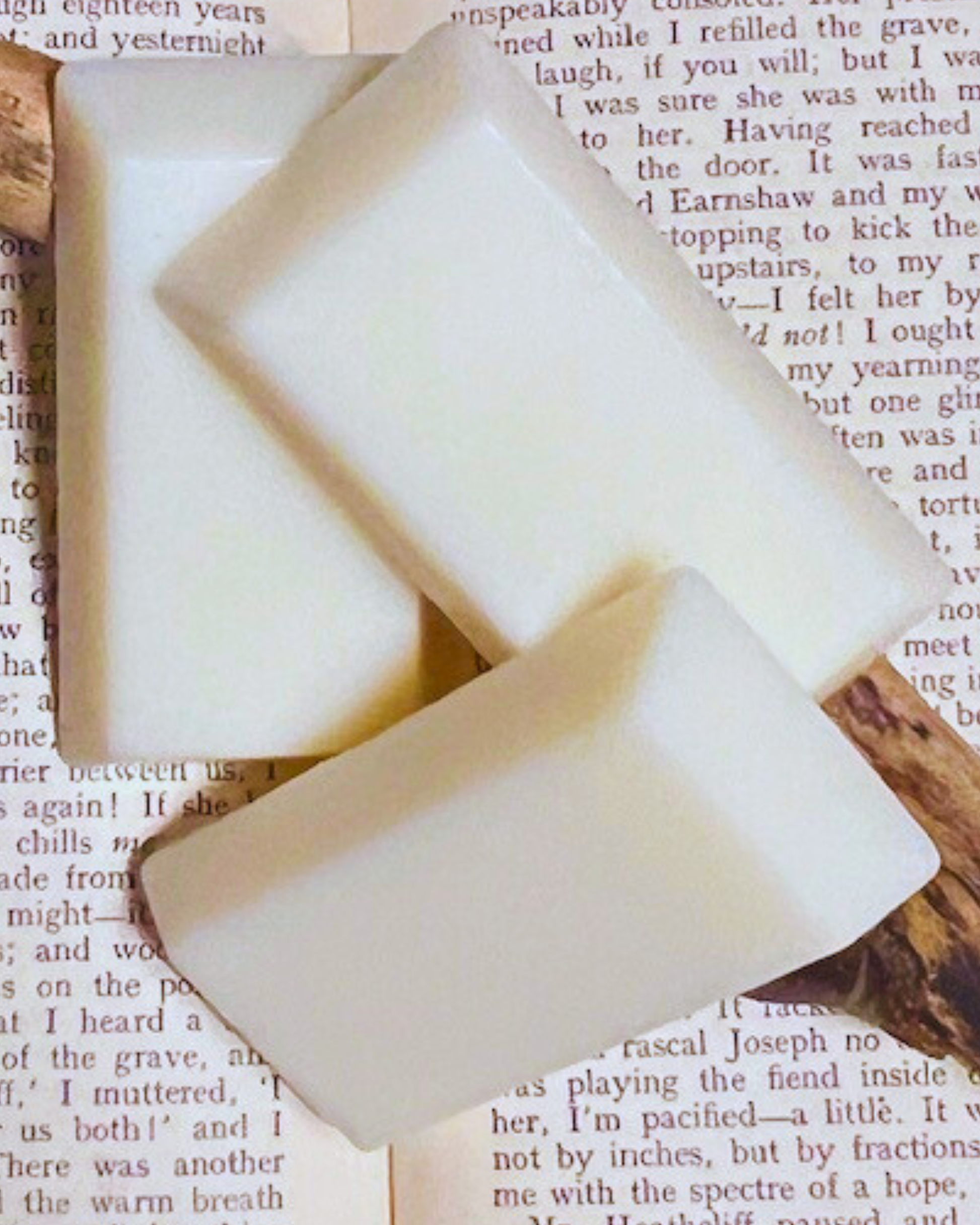 Driftwood wax melts by Nevanthi Organics — luxury summer soy wax melts with sage and sea salt