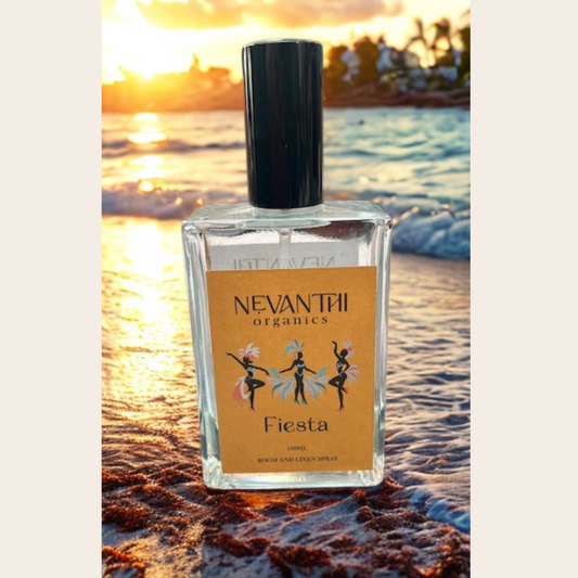 Fiesta Room & Linen Spray – Tropical Caramel & Vanilla - Nevanthi Organics