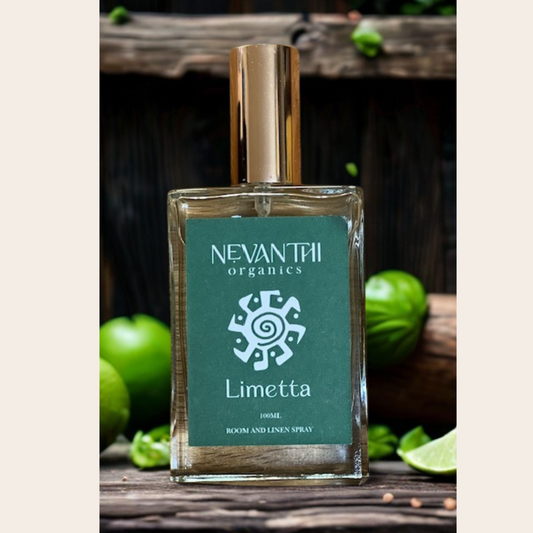 Limetta Room & Linen Spray – Lime, Basil & Mandarin - Nevanthi Organics