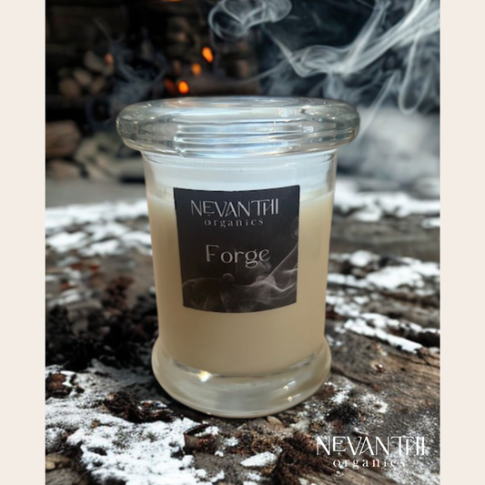 Forge – Clove, Birch & Patchouli Soy Candle | Nevanthi Organics - Nevanthi Organics