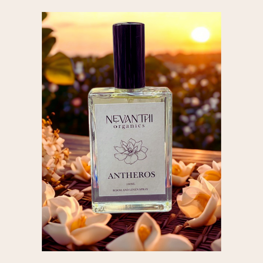 Antheros Room & Linen Spray – Gardenia & Jasmine - Nevanthi Organics