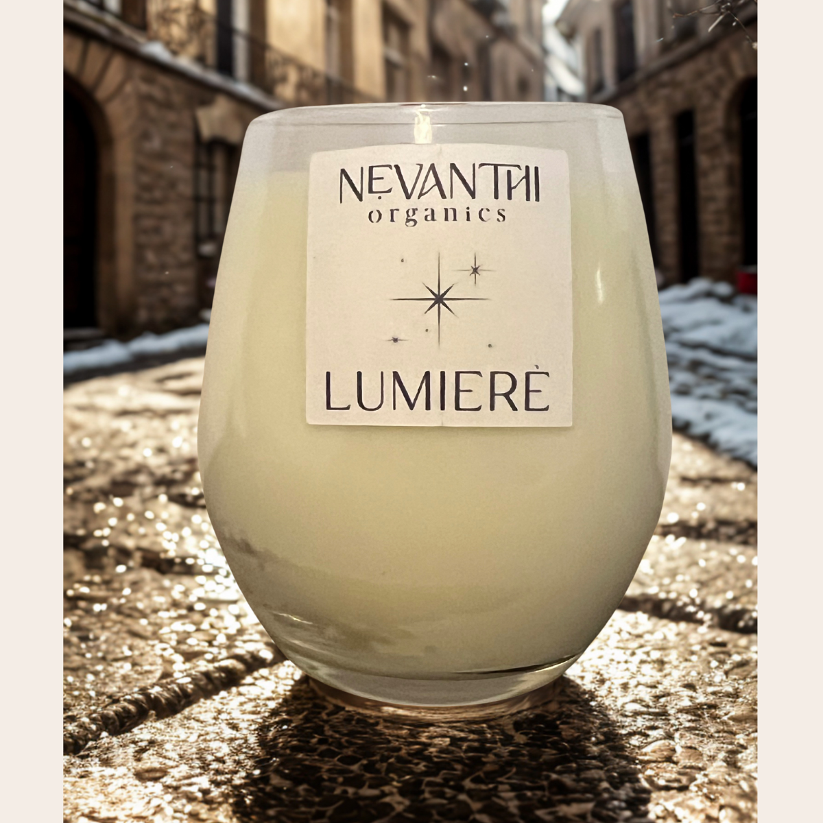 Lumiere Soy Wax Candle – Wooden Wick, Star Anise & Lime, Spiced Aroma - Nevanthi Organics