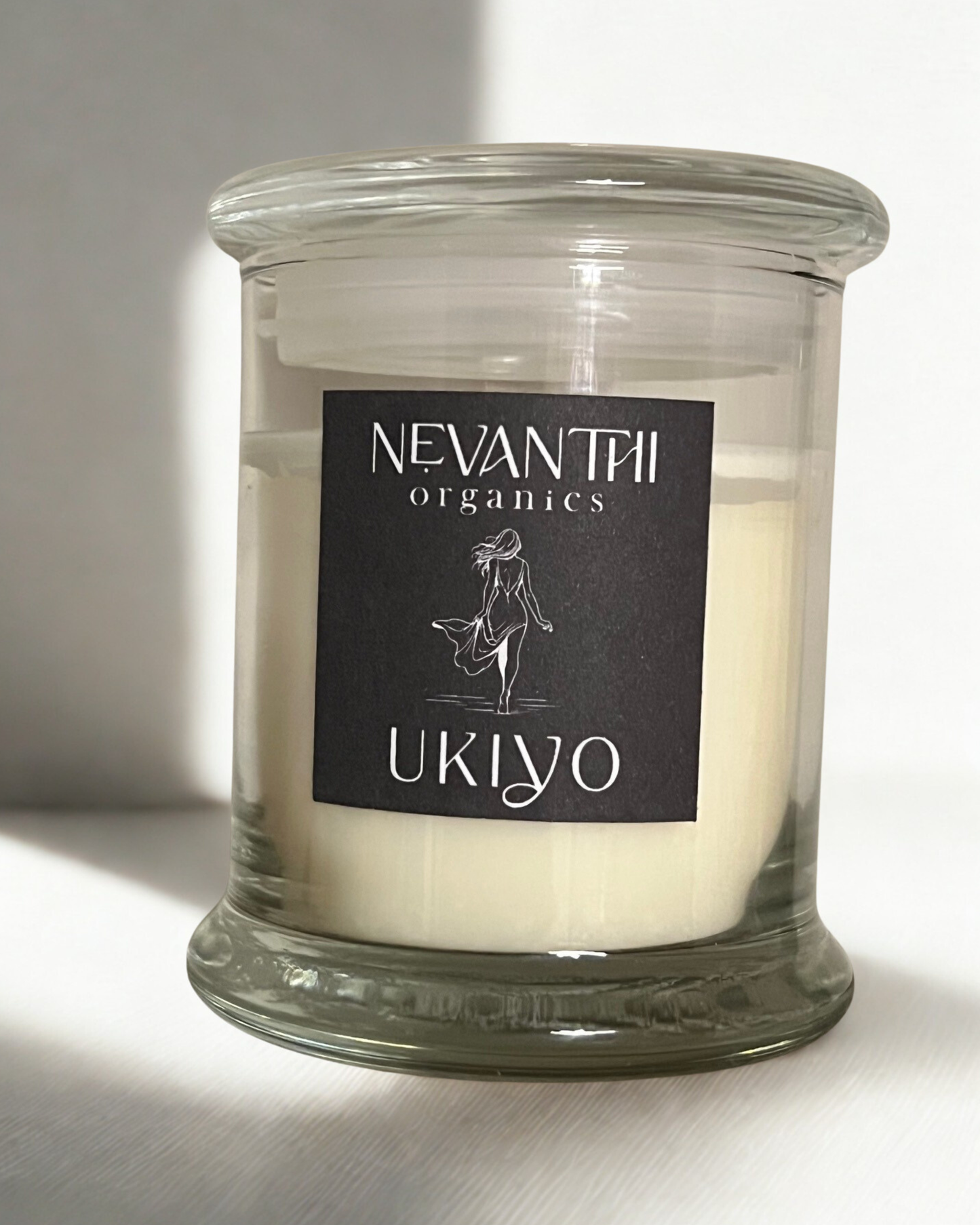 Ukiyo candle lifestyle — bright clarifying home fragrance candle by Nevanthi Organics